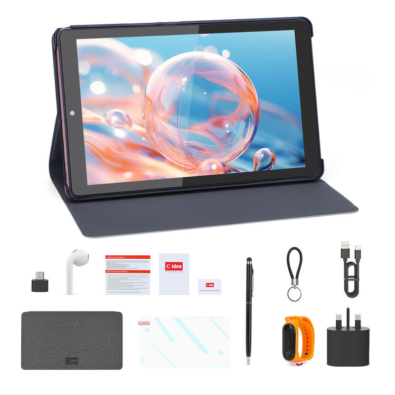 C idée Tablette Android 5G SIM Support Tablette PC 9 pouces avec boîtier et stylo CM935 rose