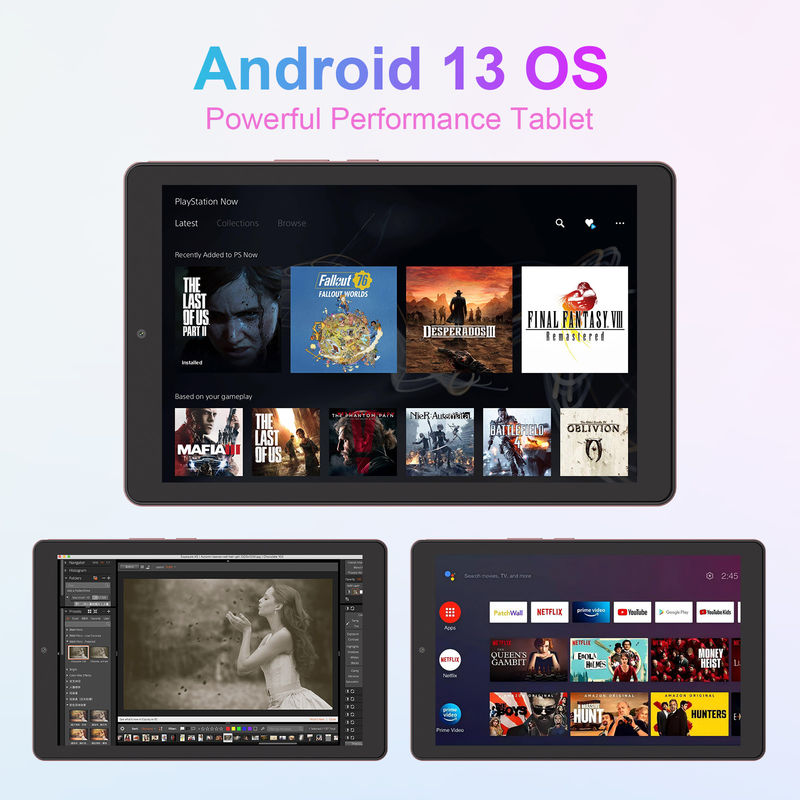 C idée Tablette Android 5G SIM Support Tablette PC 9 pouces avec boîtier et stylo CM935 rose