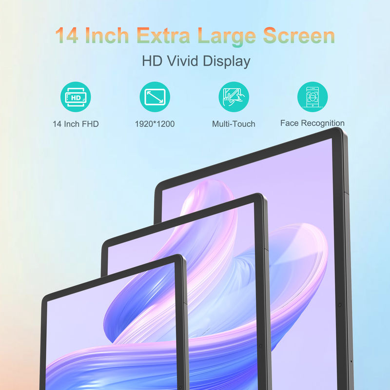 C Idée Tablette de 14 pouces Grand stockage 1200 * 1920 FHD Écran Tablette Android PC CM14000 plus
