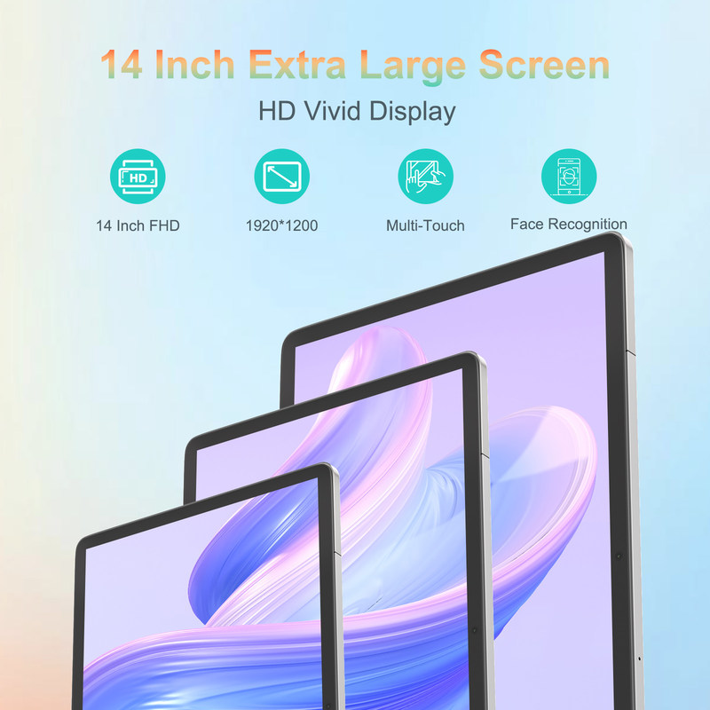 C Idée Tablette de 14 pouces Longue batterie Tablette éducative pour les étudiants CM14000 Plus Gris
