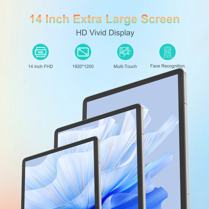 C Idea Tablet 14 pouces 5G Tablettes à écran tactile pour les étudiants CM14000 Plus Gris