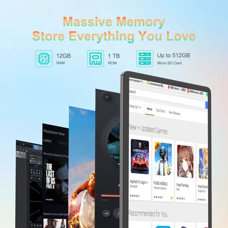 C Idée Tablette 14 pouces Le plus récent Tablet Android PC pour adultes Travaillant CM14000 plus Noir