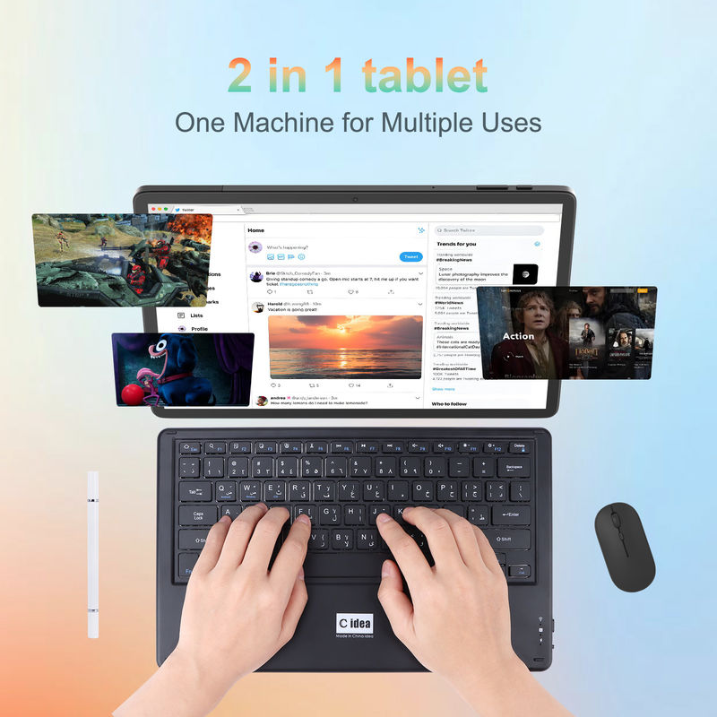C Idée Tablette 14 pouces Le plus récent Tablet Android PC pour adultes Travaillant CM14000 plus Noir