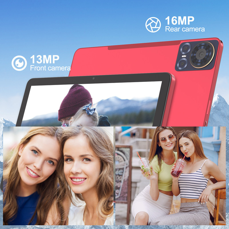 C Idea Tablet 10,1 pouces 5G LTE Tablette à écran tactile Tablette PC pour le divertissement CM8300 Plus Rouge