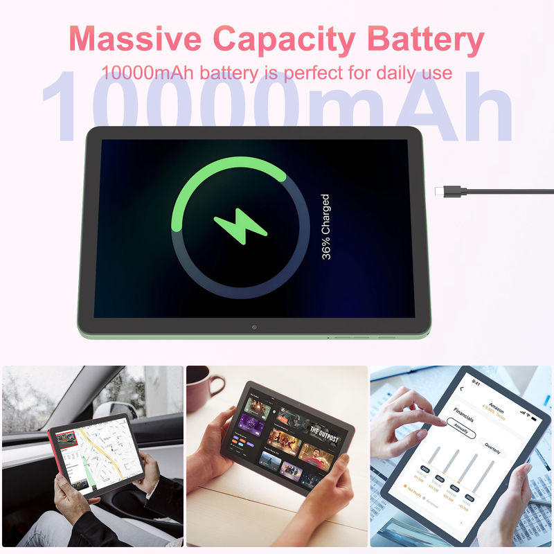 C Idea 10,1 pouces Tablette 5G avec MTK Quad cœur Android 14 Tablette PC pour l'éducation CM8300 Plus Vert
