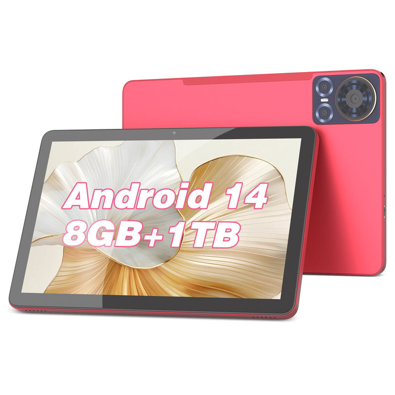 C Idea Tablet 10,1 pouces 5G LTE Tablette à écran tactile Tablette PC pour une utilisation quotidienne CM8300 Plus Rouge