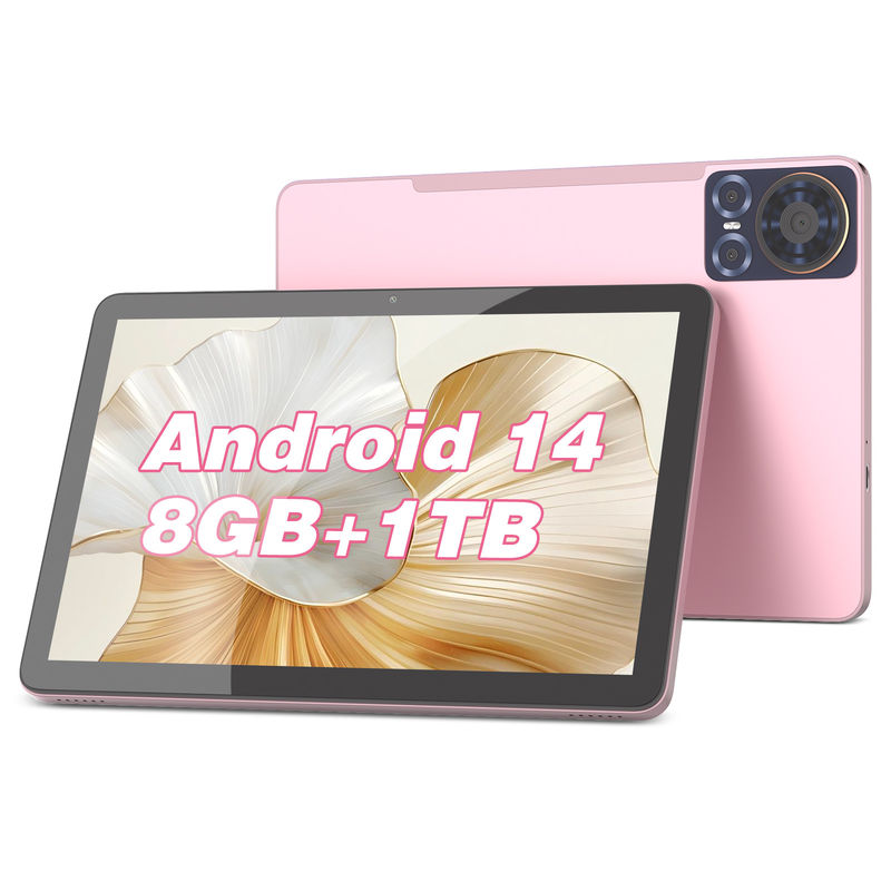C Idée Tablette de 10,1 pouces avec double caméra Android Tablette PC CM8300 Plus Rose