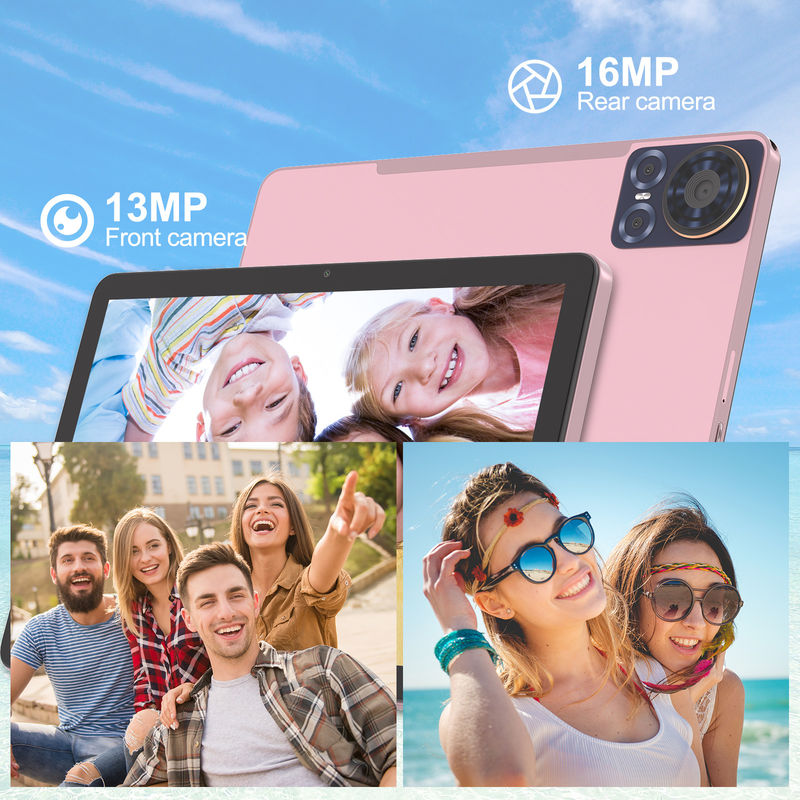 C Idée Tablette de 10,1 pouces avec double caméra Android Tablette PC CM8300 Plus Rose