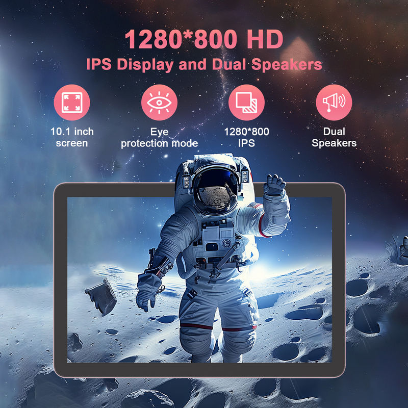 C Idée Tablette de 10,1 pouces avec double caméra Android Tablette PC CM8300 Plus Rose
