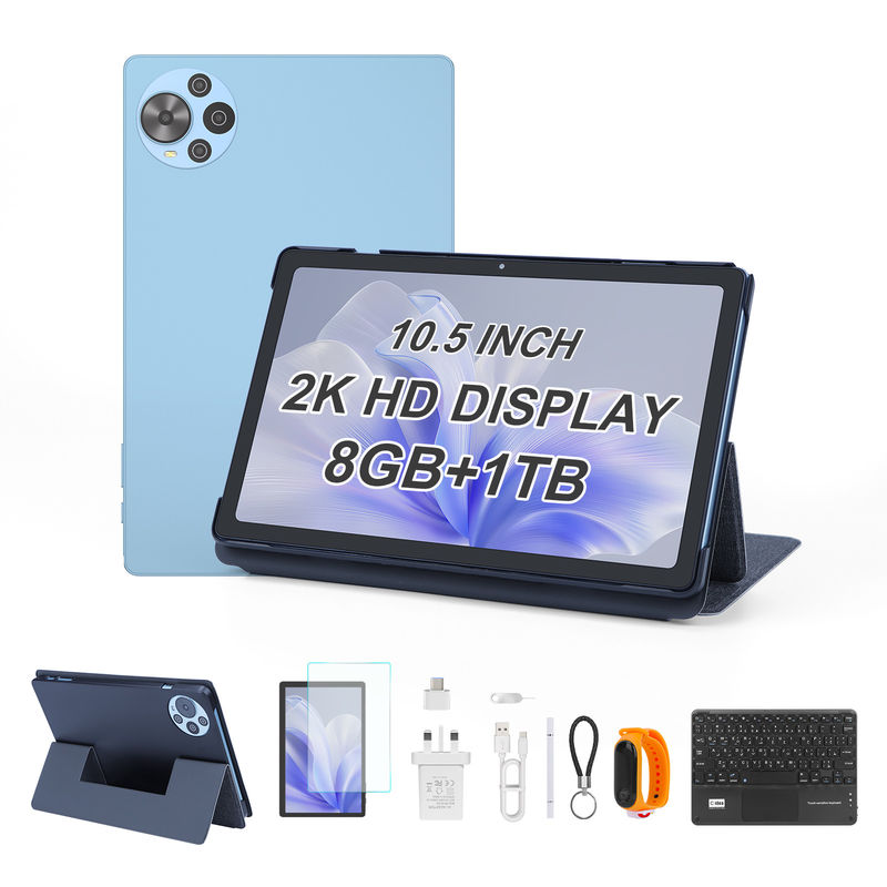 Tablette Android 14 C Idea 10,5 pouces Écran 2K Tablette PC intelligente CM10500 Plus Bleu