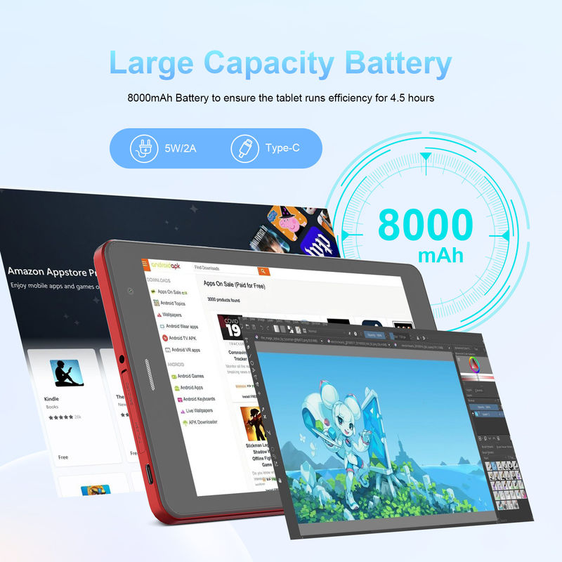 Tablette PC Android 8 pouces C idea MT6750 8 cœurs et 8 Go de RAM avec SIM pour l'éducation CM817Pro max