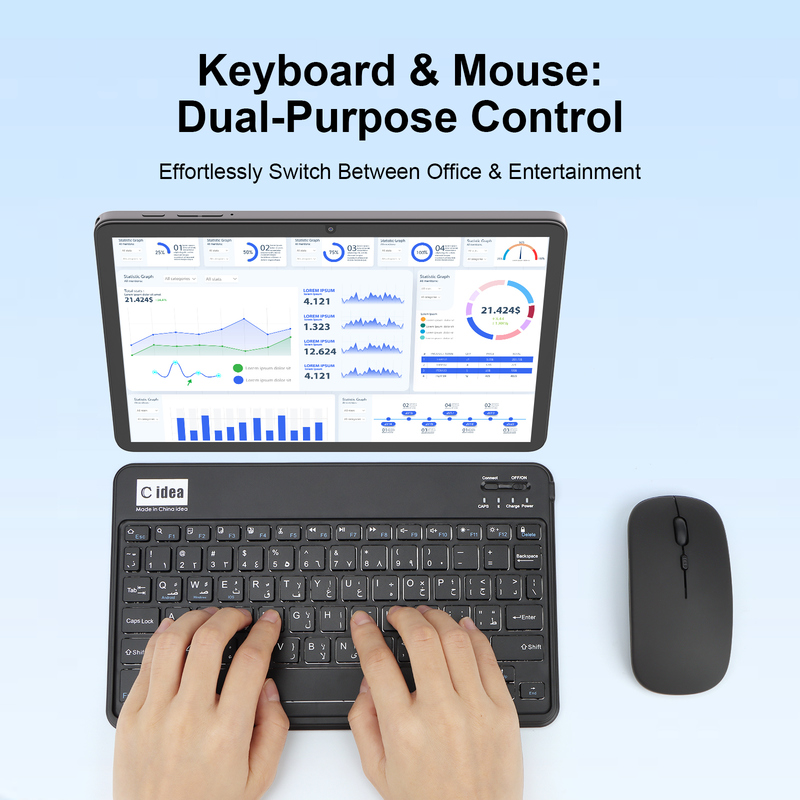 Tablette Android 15 C Idea 10,1 pouces 8 Go RAM 1 To ROM Modèle CM8800plus Noir