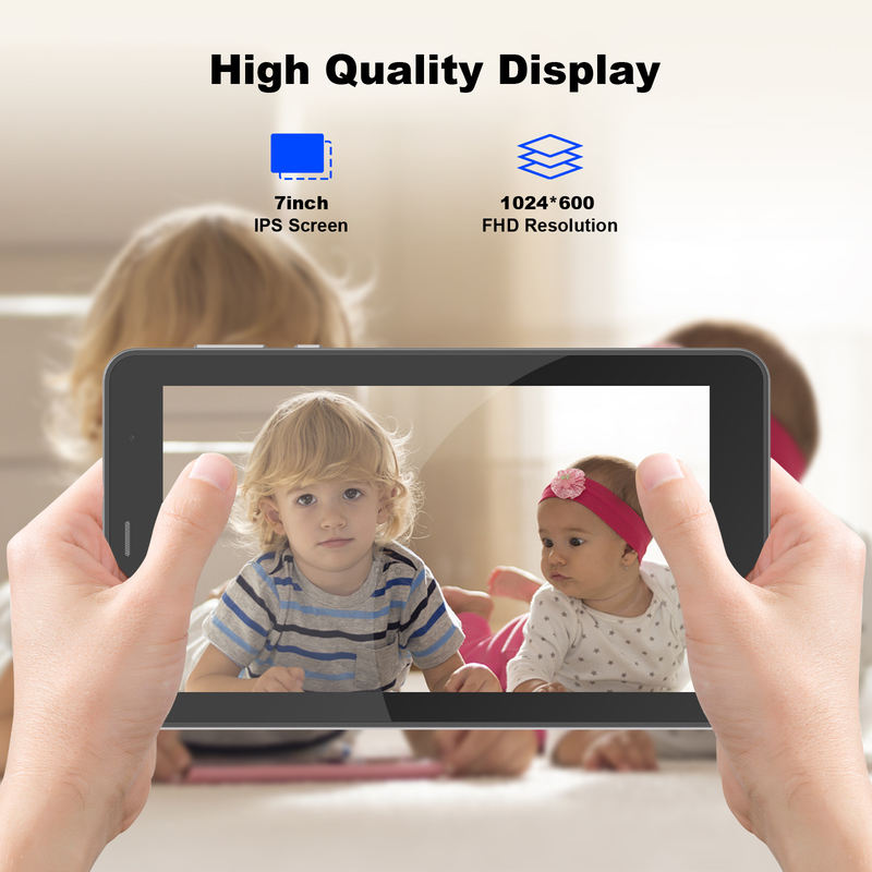 Tablette Wifi C idea 7 pouces avec étui, stockage 8+256 Go, processeur Quad Core, écran tactile IPS 600x1024 CM516 argent