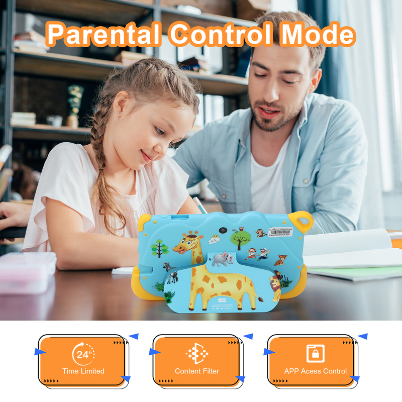 C Idea Tablette Éducative Intelligente Android 15 7 Pouces Pour Étudiants CM78 bleu