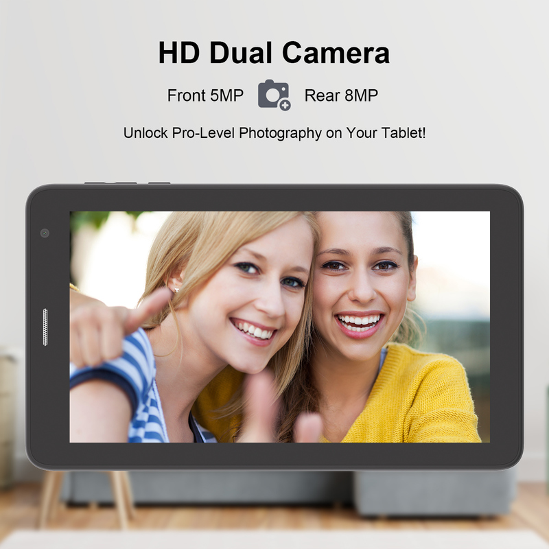 C idée Tablette Wifi de 7 pouces avec boîtier 8+256GB stockage processeur quad-core 600x1024 IPS écran tactile CM528 noir