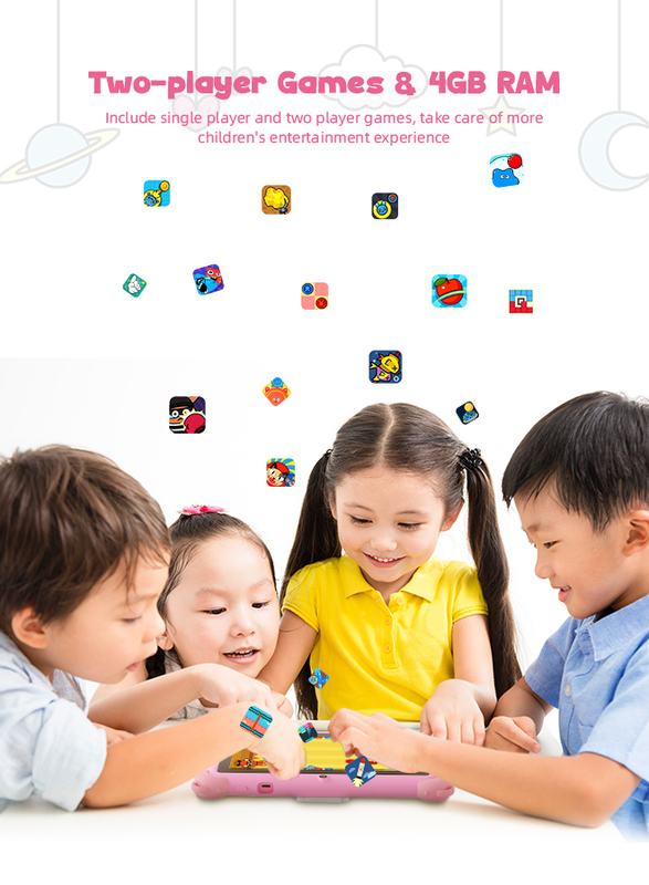 C Idea 7 pouces Android 14 tablette éducative intelligente pour les étudiants CM88 rose