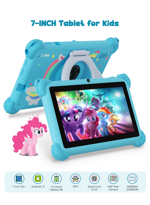 C Idée 7 pouces Android 14 tablette intelligente éducative pour les étudiants CM88 bleu