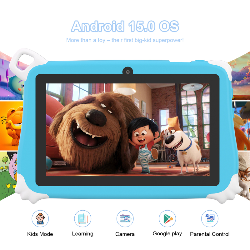 C Idea Android 15 Tablette pour enfants 8 + 256 Go Tablette éducative Kidspad avec APP convivial CM86 bleu