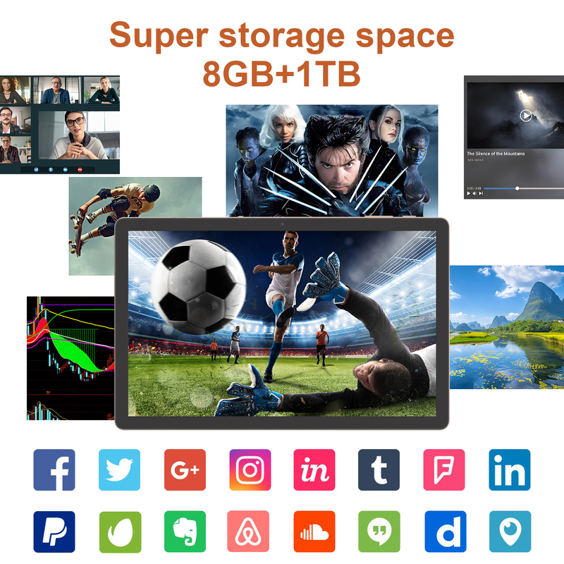 C idea 10.36 inch Android 15 Tablet 8GB RAM 1TB ROM Model CM10016 PLUS gloden