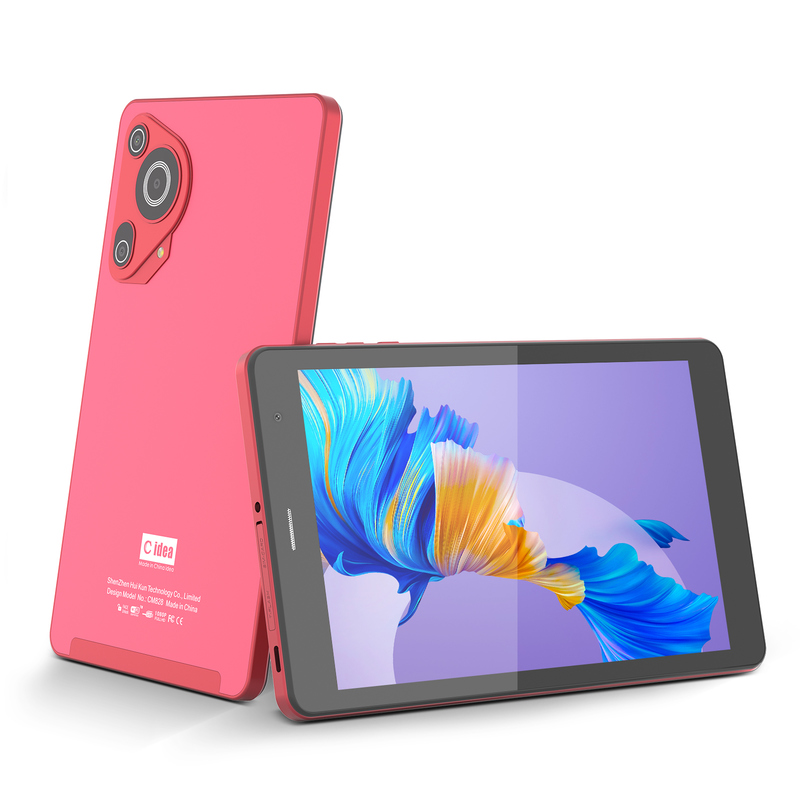 C idea Youth tablette rouge 8 pouces Android 15 avec emplacement pour carte TF, WiFi, 8 Go + 512 Go, 800*1280 IPS incell CM828