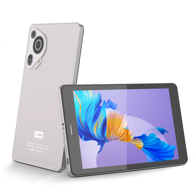C idea Youth tablette argent 8 pouces Android 15 avec emplacement pour carte TF, WiFi, 8 Go + 512 Go, 800*1280 IPS incell CM828