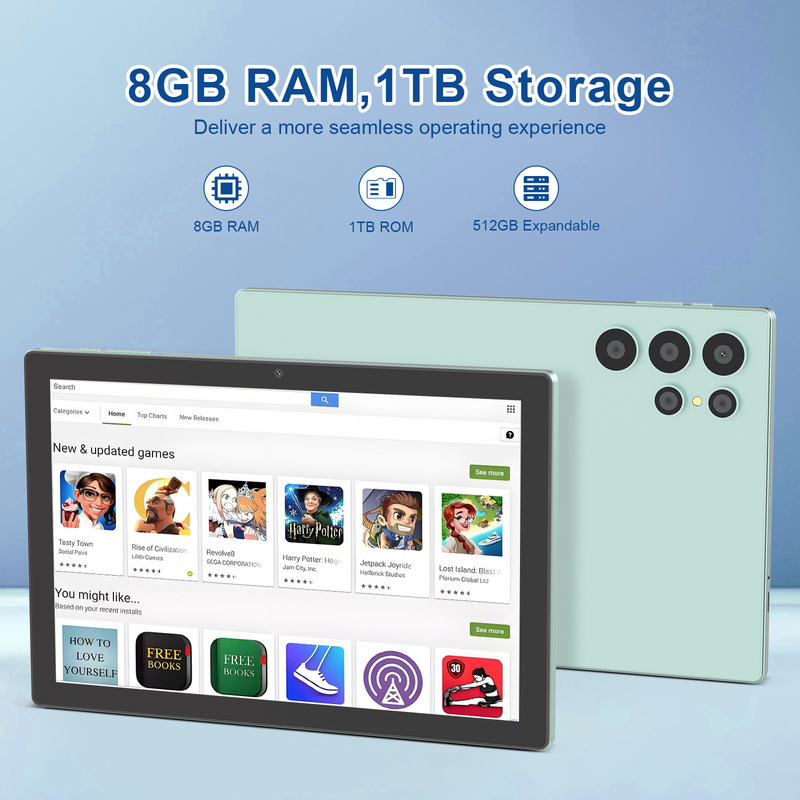 Tablette PC tactile Android WiFi C idea 10,1 pouces avec clavier 5G LET CM8900plus