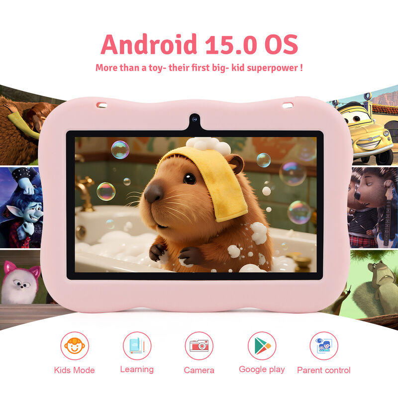 C idée Jeunesse 7 pouces Tablette Android 15 avec fente pour carte tf, WiFi, 6 Go + 128 Go, 1024 * 600 IPS incell CM66