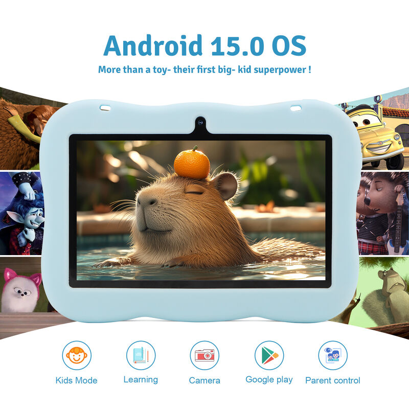 C idée Jeunesse 7 pouces Tablette Android 15 avec fente pour carte tf, WiFi, 6 Go + 128 Go, 1024 * 600 IPS incell CM66