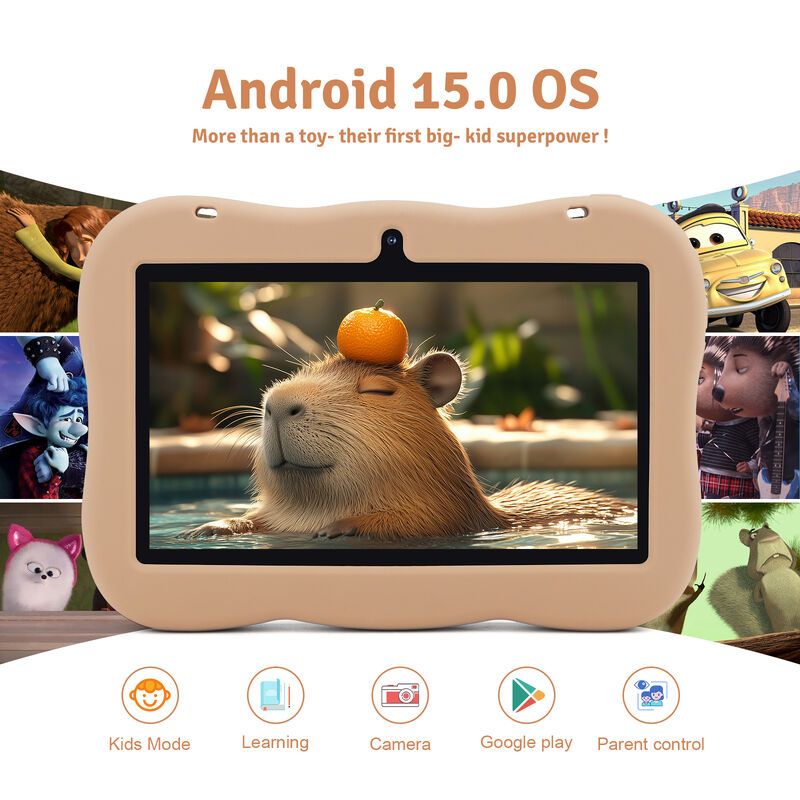 C idée Jeunesse 7 pouces Tablette Android 15 avec fente pour carte tf, WiFi, 6 Go + 128 Go, 1024 * 600 IPS incell CM66