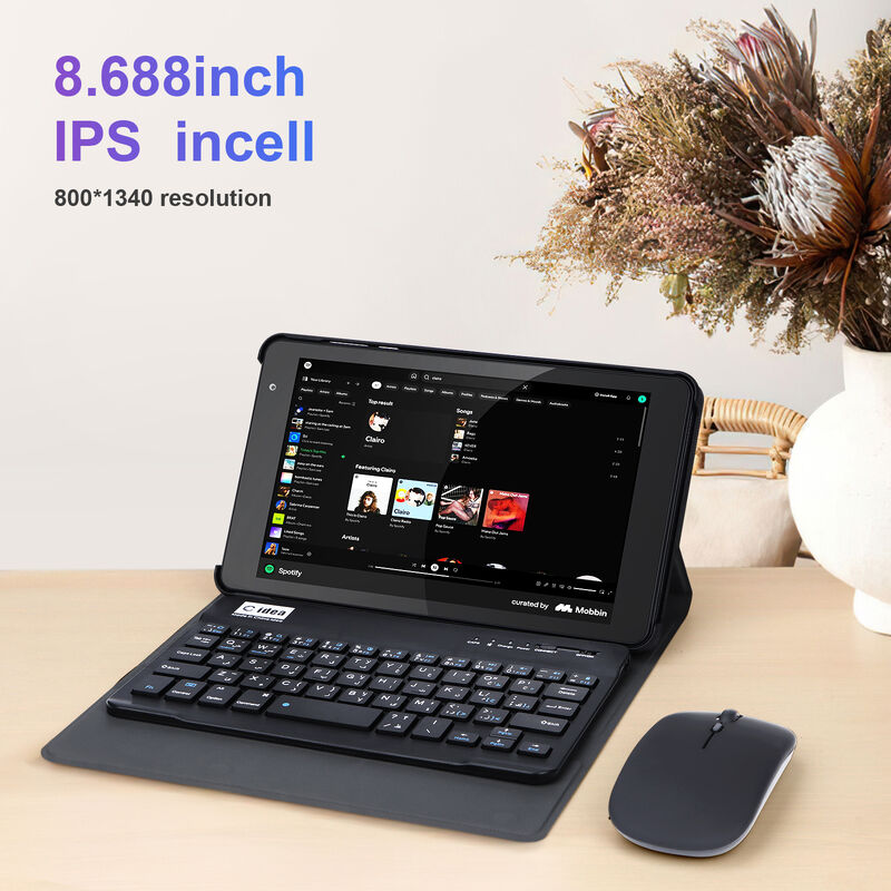 C idée 8 pouces Smart Tablet PC avec clavier 8 Go de RAM + 512 ROM 800 * 1340 IPS incell Écran tactile Affichage gris CM866