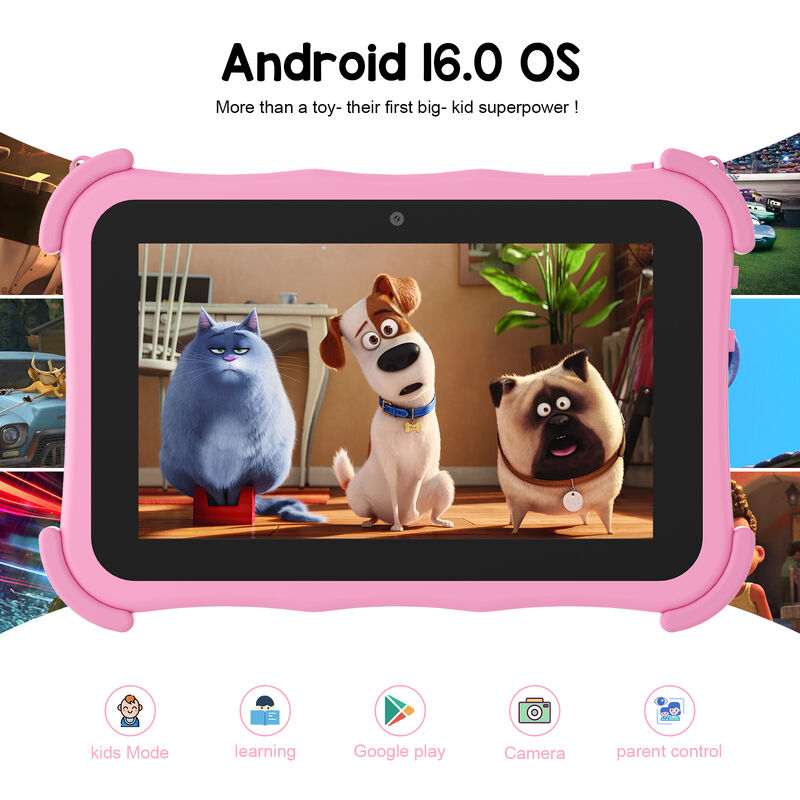 C idée Jeunesse Tablette 7 pouces Android 16 avec un emplacement pour carte tf, WiFi, 8 Go + 256 Go, 1024 * 600 CM89