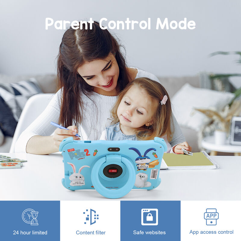 C idée Jeunesse Tablette 7 pouces Android 16 avec un emplacement pour carte tf, WiFi, 8 Go + 256 Go, 1024 * 600 CM89