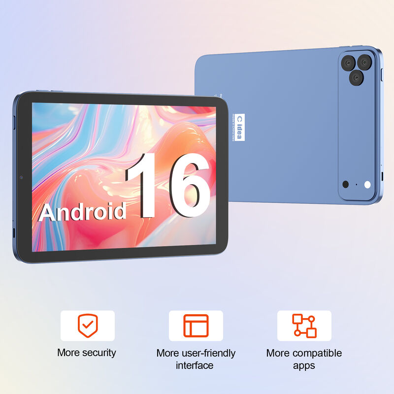 Tablette PC bleue C idea 10,1 pouces Android WiFi avec écran tactile et clavier 5G Quad-core CM10017Air