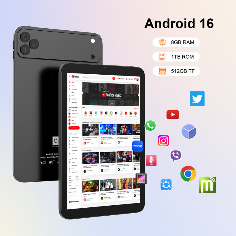 C Idea 10.1 Inch Tablet PC avec SIM WIFI Tablet Android pour l'éducation CM10017air Noir