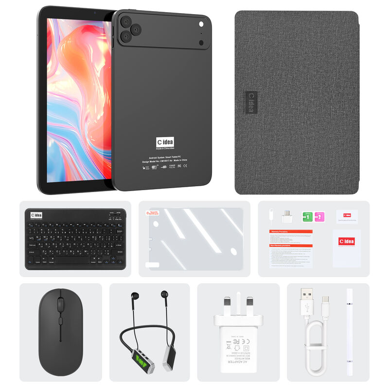 C Idea 10.1 Inch Tablet PC avec SIM WIFI Tablet Android pour l'éducation CM10017air Noir