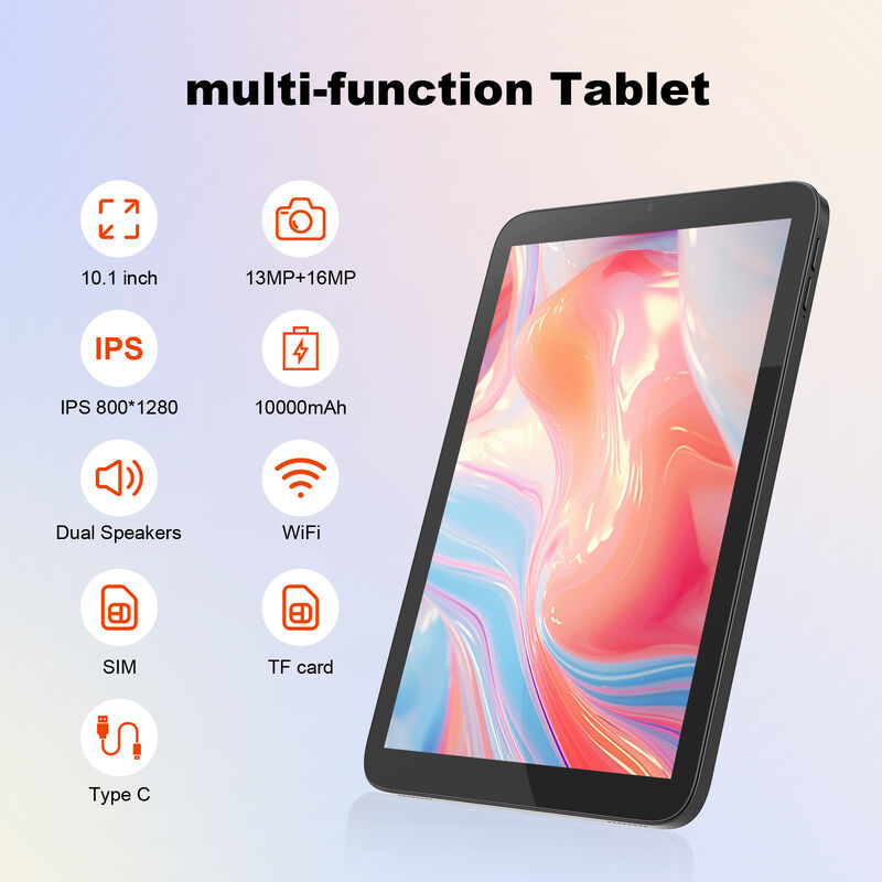 C Idea 10.1 Inch Tablet PC avec SIM WIFI Tablet Android pour l'éducation CM10017air Noir