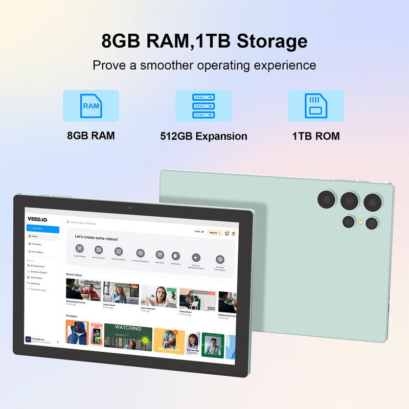 C Idea 10 pouces Tablette Android Processeur Snapdragon avec Clavier pour Étudiant CM9000ultra Vert