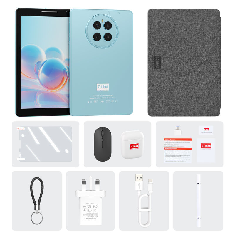 C Idea 8,68 pouces Tablette PC Android 16 Wi-Fi Résolution d'écran capacitive Deux caméras Utilisation de divertissement et d'affaires CM936 (bleu)
