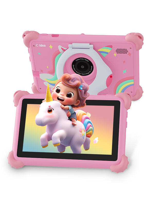 C Idée Tablette pour enfants de 7 pouces, apparence exquise et boîtier de protection intégré Résistance et durabilité pour l'éducation des enfants CM88