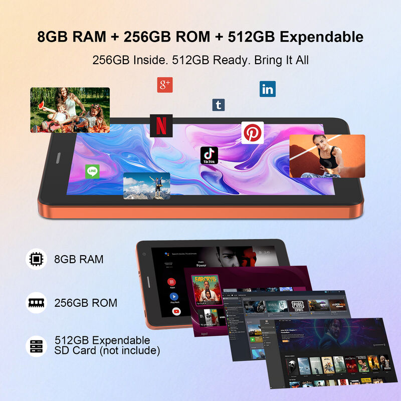 C Idea CM517 Air Tablet PC 7 pouces Android 16 processeur Qualcomm Écran HD capacitif avec couverture protectrice