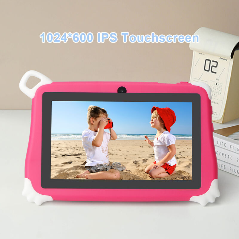 C Idea Tablette PC pour enfants de 7 pouces, 8 Go de RAM, 256 Go de ROM, Android 16, Wi-Fi, résistant aux chutes, utilisation éducative (CM86-rose)